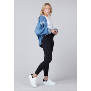 SPANX NWT Look at me Now Seamless Leggings in Black // XS